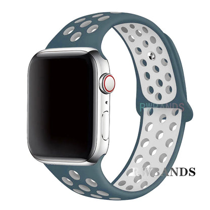 Sport Strap for Apple Watch Band 46mm 44mm 40mm 42-38-41mm 45mm Breathable Bracelet iWatch Series 10 9 8 7 6 SE 5 3 Ultra 2 49mm