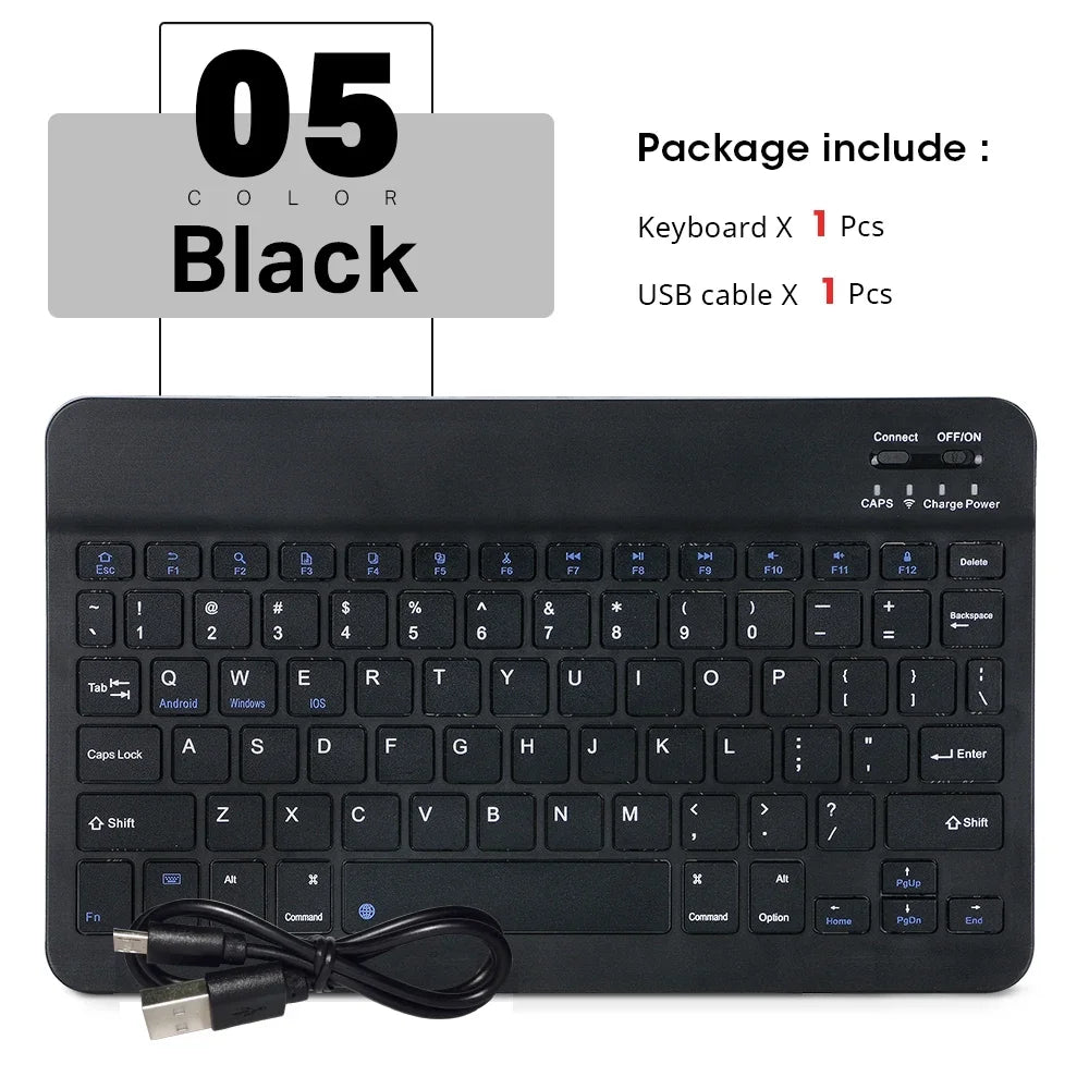 New Portable Wireless Bluetooth Keyboard Without Touchpad Mini Slim Mute Keyboard For IOS Android Windows Universal Office Use
