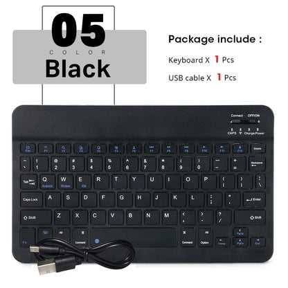 New Portable Wireless Bluetooth Keyboard Without Touchpad Mini Slim Mute Keyboard For IOS Android Windows Universal Office Use