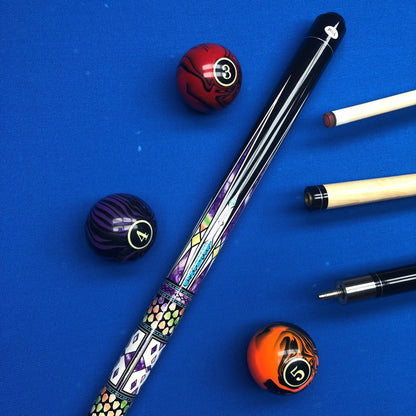 13mm Canadian Maple Pool Cue joint Quickly connect teeth for Beginners/Intermediate Players High Quality Elegant Pattern Shaft