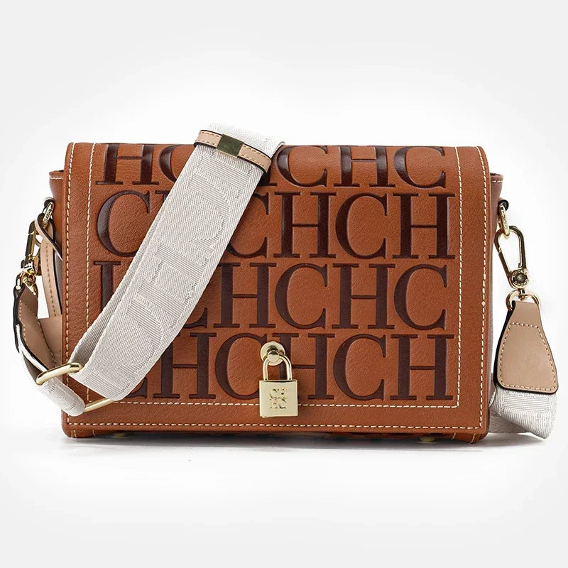 Autumn and Winter Solid Color Crossbody Bag with Letter Printing High Quality Women's Fashion Elegance 2025 Classic Women's Bag