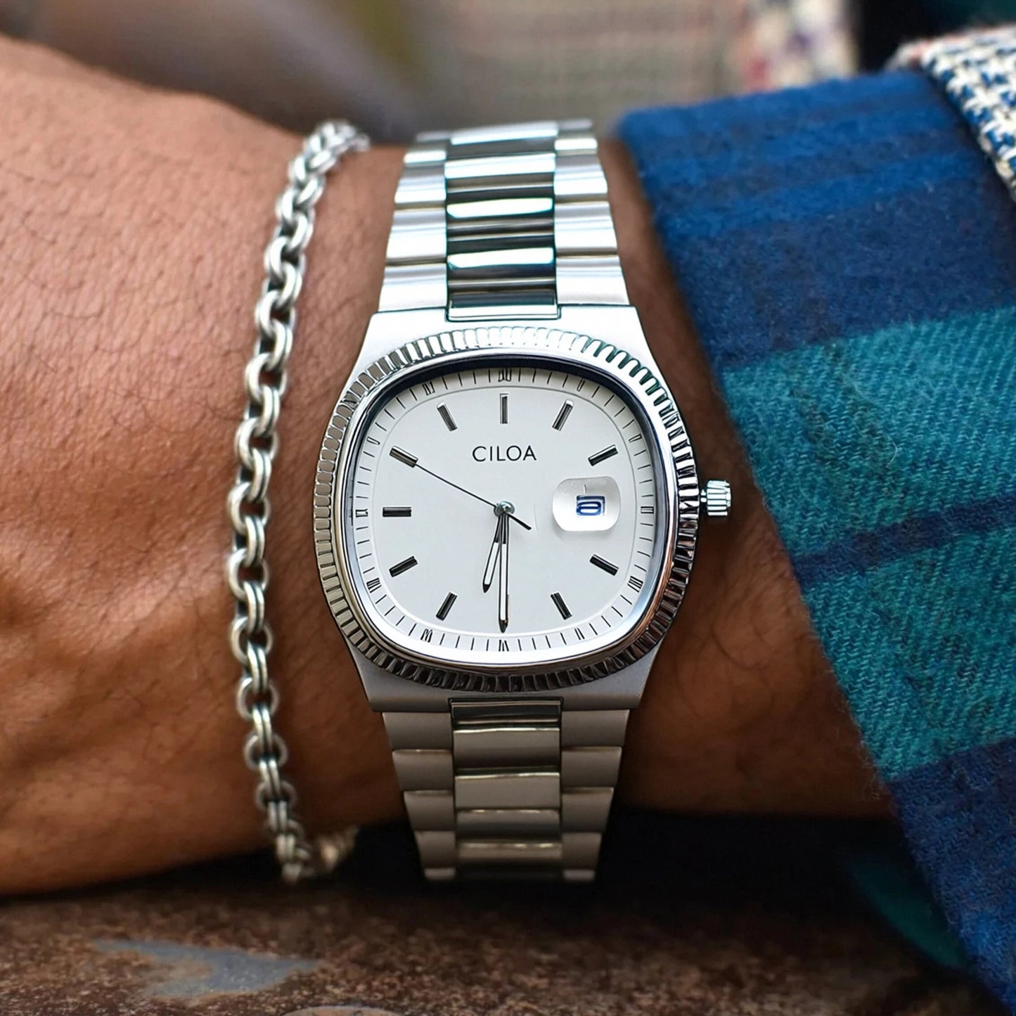 Quadratische Retro-Uhr für Herren – Luxuriöse wasserdichte Quarzuhr aus Edelstahl, minimalistische Anzuguhr als Geschenk