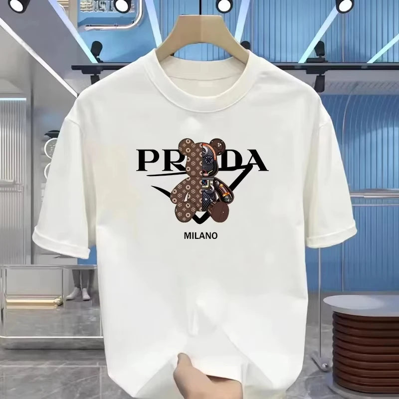Men's Pure Cotton Loose Fit Round Neck T-Shirt