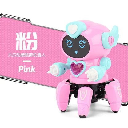 Kids Dance Robots Music LED 6 Claws Octopus Robot Birthday Gift Toys For Children Early Education Baby Toy Boys Girls