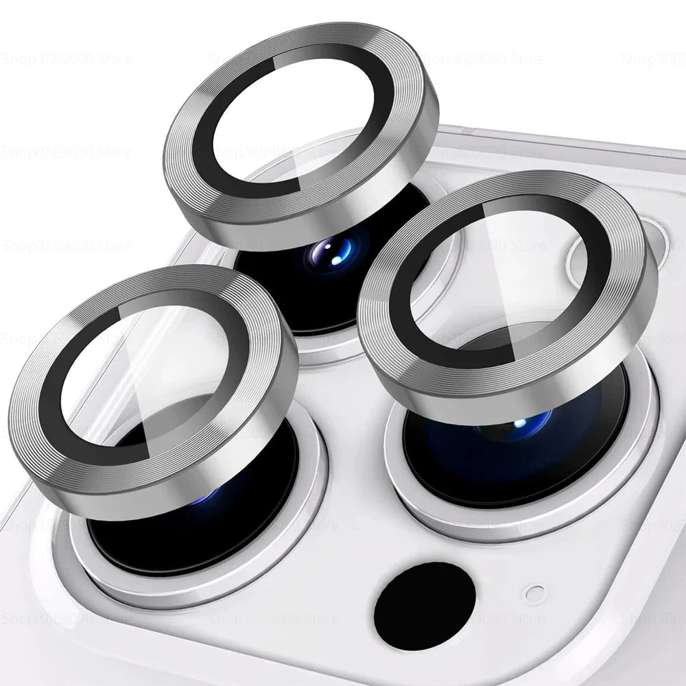 3-2PCS Camera Lens Protector For iPhone 17 Pro Max 17Pro 17Air Metal Ring Protector Glass For iPhone 14 15 16 ProMax Camera Lens