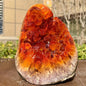 Natural Orange Quartz Crystal Cluster | Home Office Gift