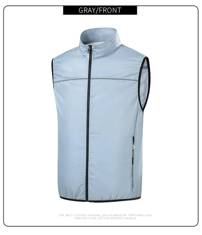 Summer Cool Vest Wearable Refrigeration Fan Vest Air Conditioner Clothes Outdoor Cooling Tactical Fishing Sleeveless Work Jacket