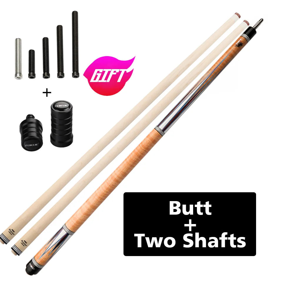 ZOKUE-Professional Billiard Cue with Case, Carom Stick, Korean 3 Cushion, Taper, 12mm Tip, 142 cm, Libre Cue with Case