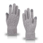  4colors Winter Warm Gloves Touchscreen Unisex Knit Finger Gloves Machine Washable Ideal for Travel Cycling Sports