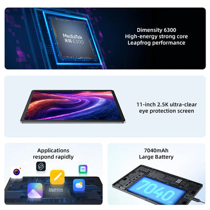 Global ROM Lenovo Xiaoxin Pad 2025 11'' MediaTek Dimensity 6300 128GB 256GB 2.5K Display Dolby Atmos 7040mAh Battery Android Tab