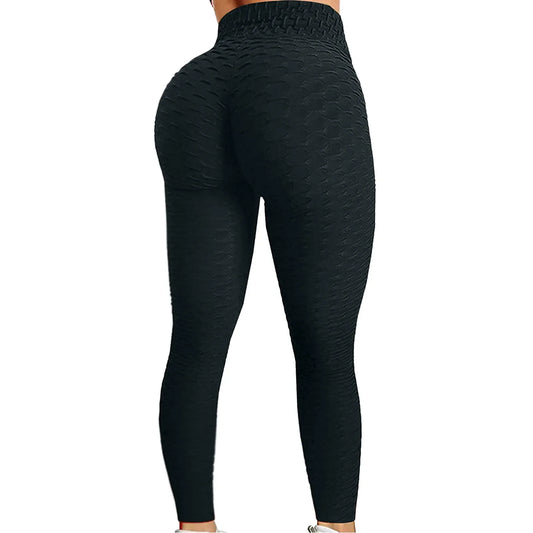 Black leggings on a white background