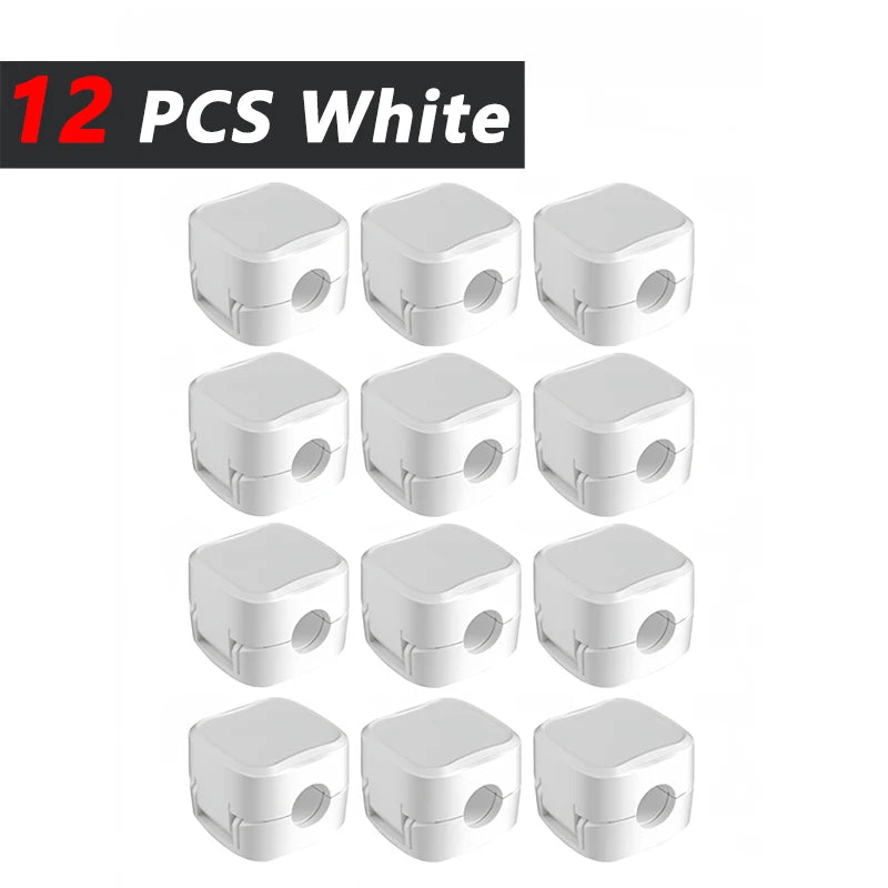 Strong Adhesive Cable Clips - Under Desk Cord Holder