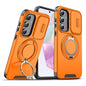 Hülle für Samsung Galaxy S26 S25 S24 S23 S22 S21 Ultra Plus S25 Edge S25FE S24FE mit verschiebbarer Kameraabdeckung, magnetischem Halter und Rüstung