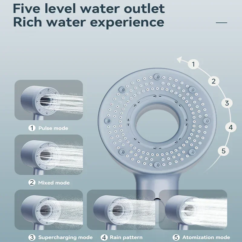 Xiaomi 5 Modes Shower Head High Pressure Showerhead Filter Rainfall Faucet Tap Bathroom Bath Home New Mijia Bathroom Accessories