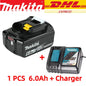 Makita Original Lithium ion Rechargeable Battery 18V 6000mAh 18v Replacement Batteries BL1860 BL1830 BL1850 BL1860B