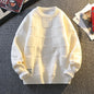 Warm Knit Sweater Autumn Winter Brand Clothing Mens Women Knitting Sweater Loose Fashion Plaid Male Long Sleeve Knitted Pullover