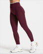 Women's Seamless Gym Solid Color Sports Pants White Edge Waist Tight High Waist Hip Lifting Yoga Pants Running Exercise Pants