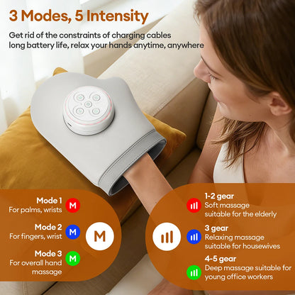 Electric Air Pressure Hand Massager Finger Glove