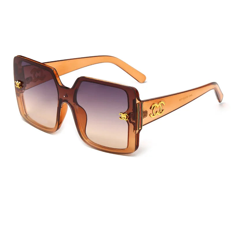 Neue luxuriöse Glamour-Sonnenbrille für Damen und Herren, Designer-Markenbrille, quadratisch, stilvoll, Trend-Brillen, UV400