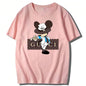 Mickey Mouse New Summer Trendy Brand Cotton Large Size T-shirt Internet Celebrity Half Sleeve Couples Popular Unisex Maternity