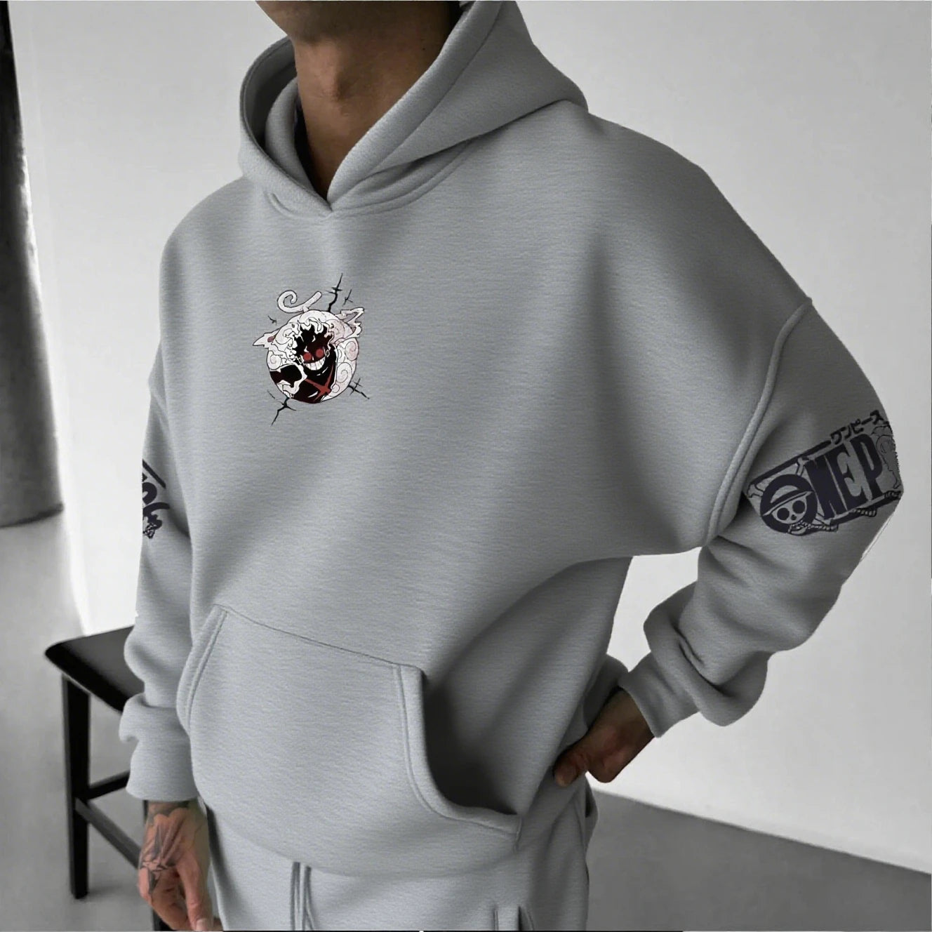 Anime Hoodie Men Women One Piece Luffy Gear 5 Nika Streetwear Casual Pullover Sweatshirt Long Sleeve Tops Autumn Winter Fashion