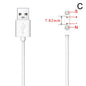 Magnetic Charge Charging Cable For Smart Watch For 2 Pins 2.84/4/7.62mm Distances Black Novel USB Power Charger Cables Universal