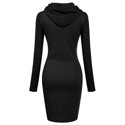 Damenkleid Herbst Damen Hoodiekleider Hoodies Damen Sweatshirts Damen Hoodiekleid Oberteile Damenbekleidung