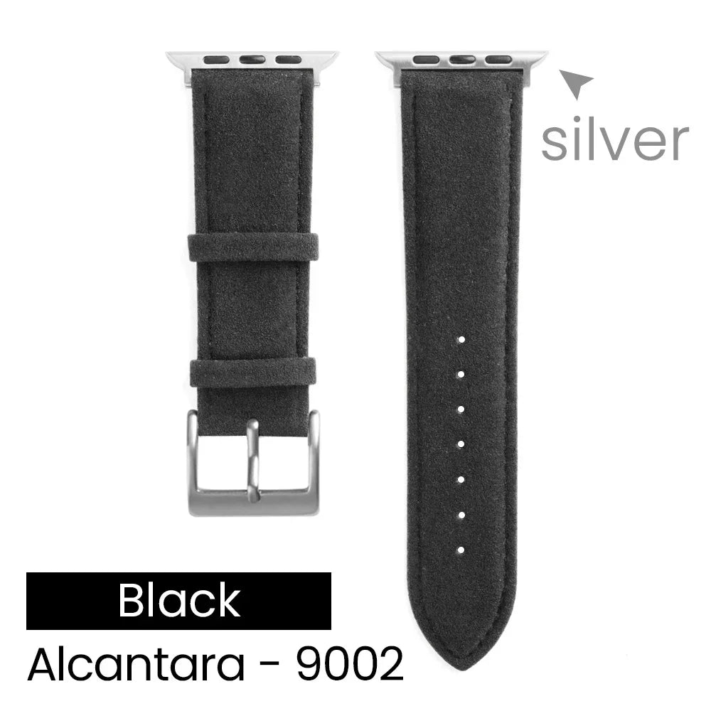 YMW Alcantara Apple Watch Band - Suede Leather Strap