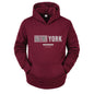 New York City Men's and Women's Hooded Fashion Letter Print Pattern Sportswear Casual Harajuku Hooded Pullover Sportswear