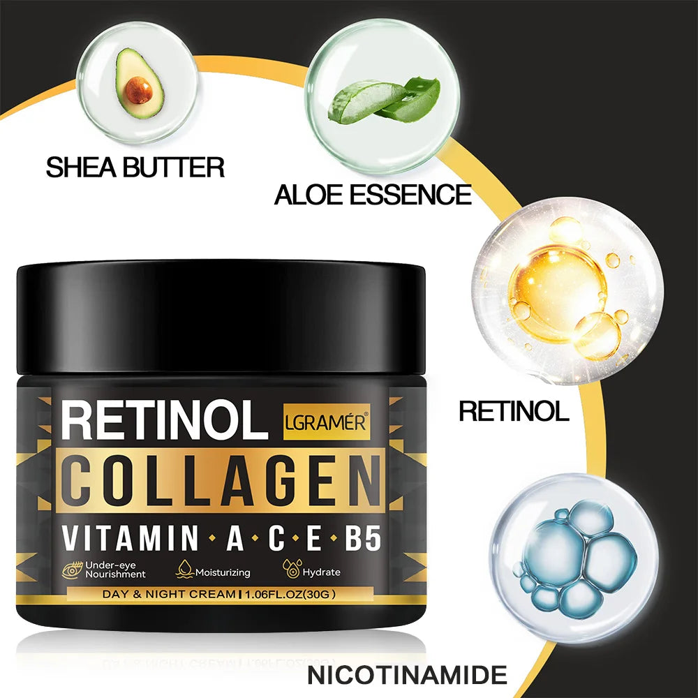 Men's Retinol Collagen Face Cream | Anti-Aging Skincare