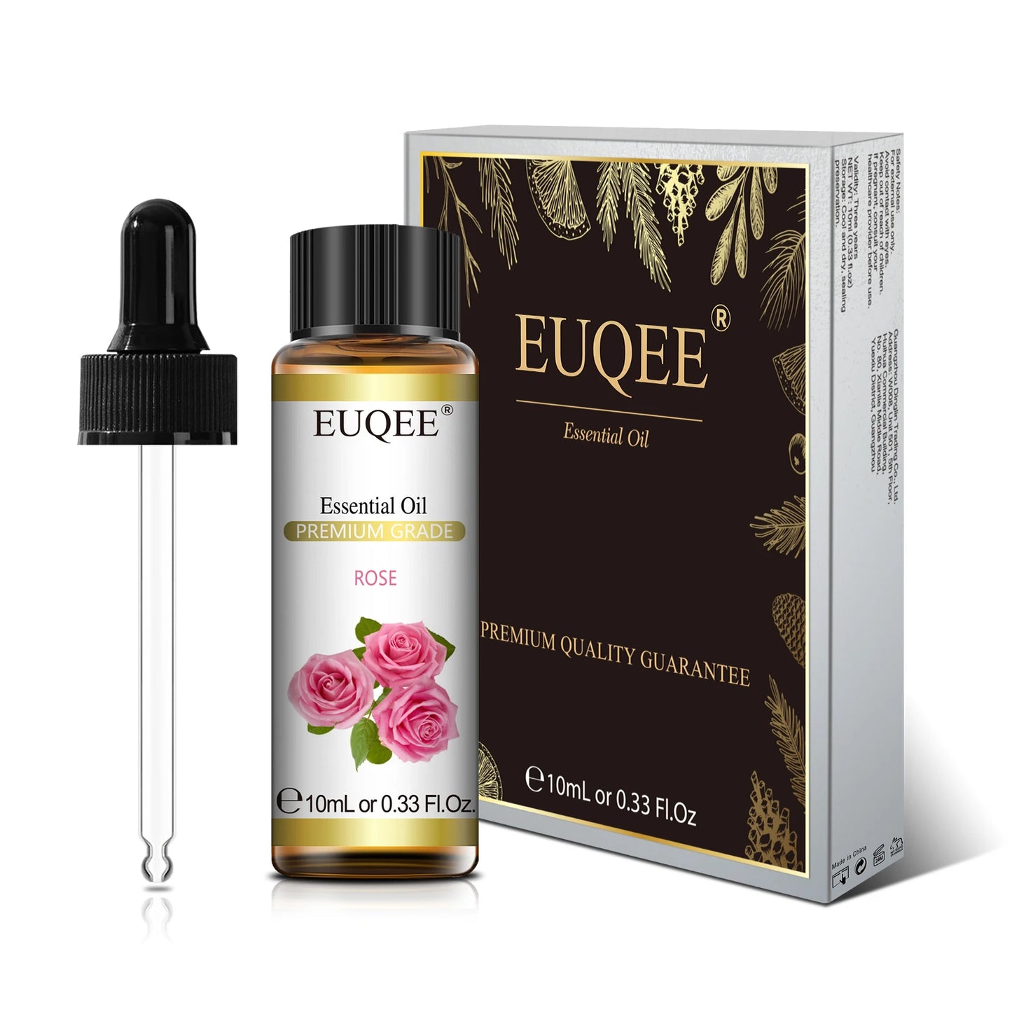 EUQEE 10ml Reines Natürliches Ätherisches Öl Lavendel Jasmin Eukalyptus Vanille Sandelholz Süße Orange Zitrone Oregano Neroli Duft
