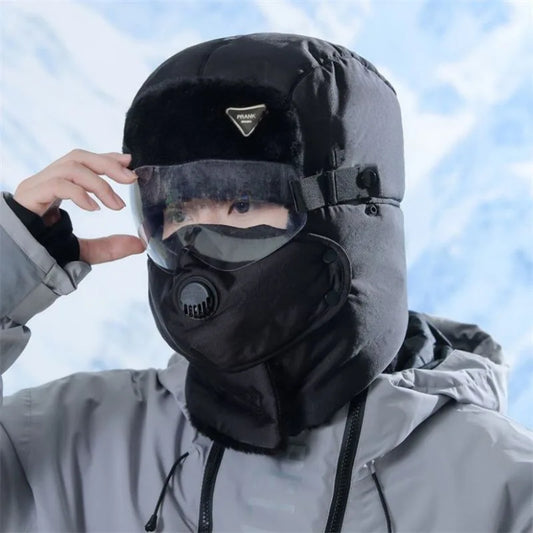 Men's Windproof Winter Cycling Hat – Warm Foldable Cap