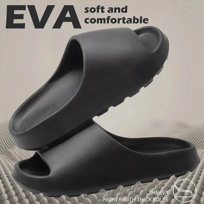 Coconut Cloud Slippers – Thick-Sole EVA Beach Sandals for Men & Women