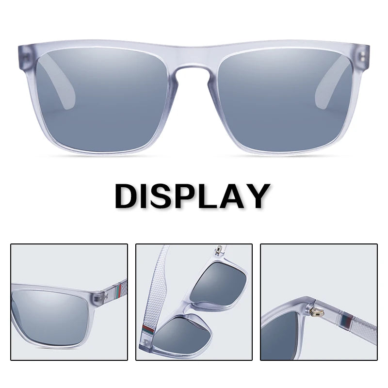 Fashion Square Vintage Polarisierte Sonnenbrillen Männer Frauen Retro Fahr- Angel- Sonnenbrillen UV400 Brille