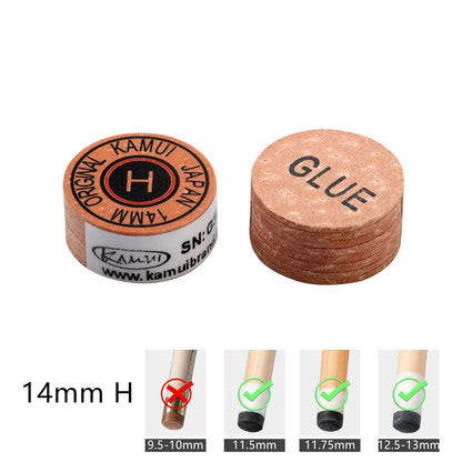 Kamui Clear Pool Cue Tips - 14mm Japanese Original