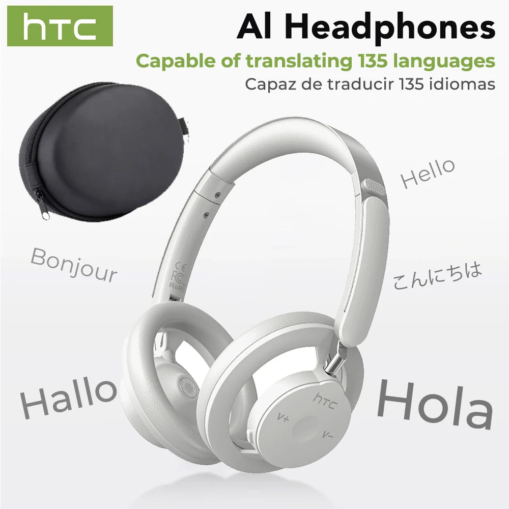 HTC HP06 Bluetooth V6.0 kabellose Open-Ear Kopfhörer faltbar druckvoller Bass Headset für PC Laptop Handy TV leicht hohl luftig