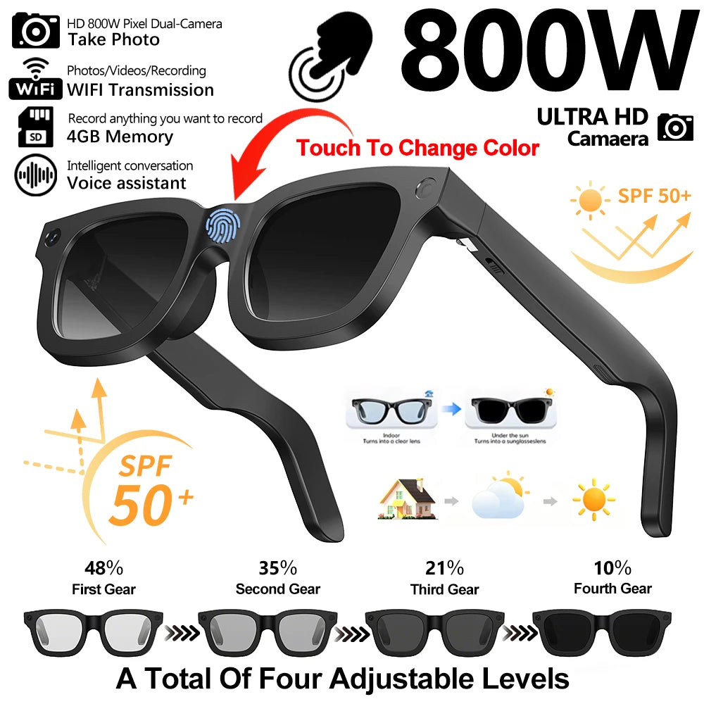 Smart Glasses HD Video Bluetooth Translation