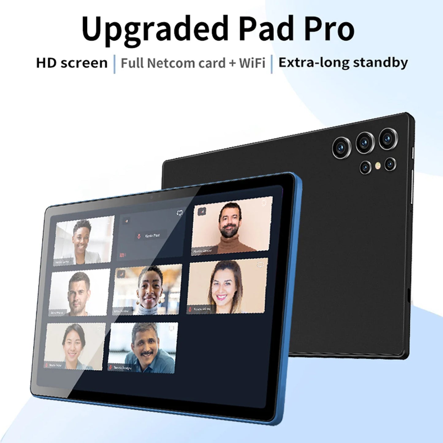 2025 Neues verbessertes Pad 10,1 Zoll Android Tablet HD Display Octa Core 4GB RAM 64GB ROM Dual Phone Call WiFi Google Play Tablet PC