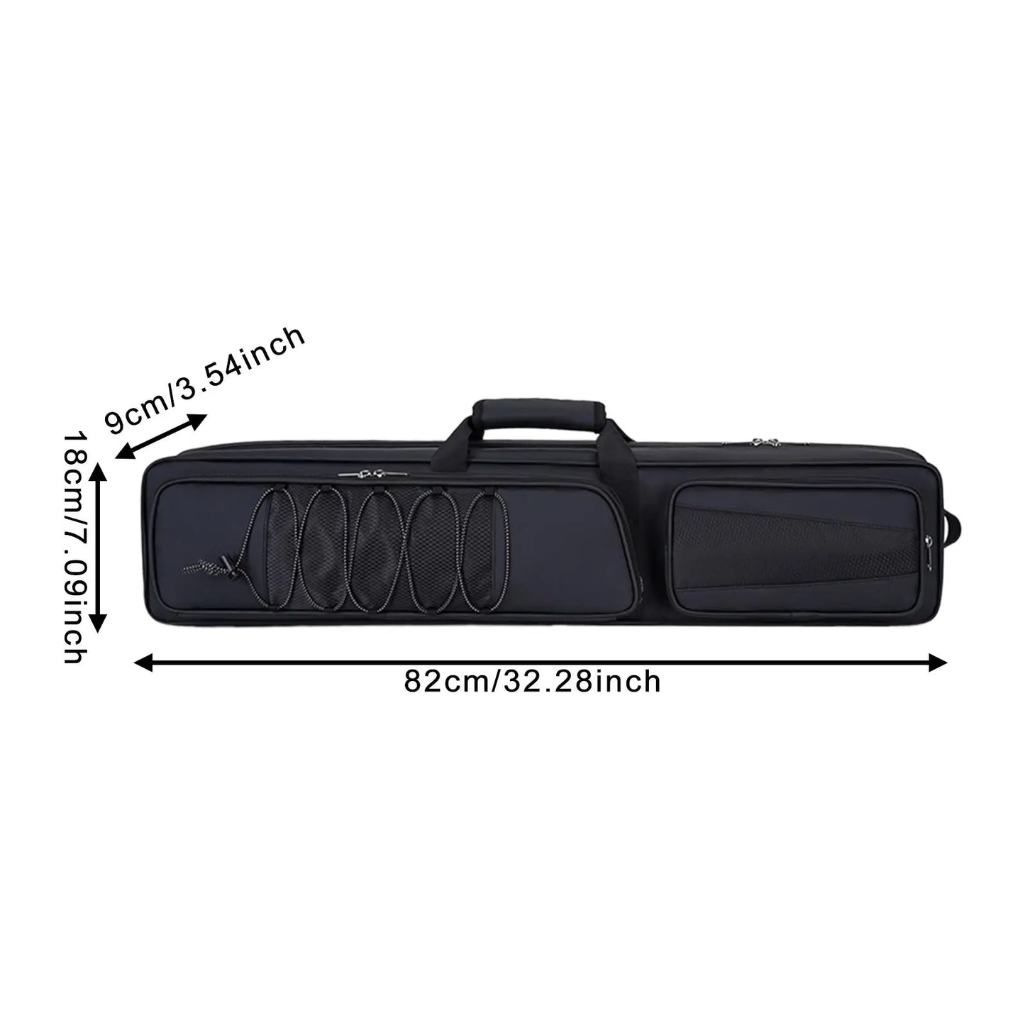 Pool Cue Case 4x5 – Shoulder Strap Billiard Carry Bag