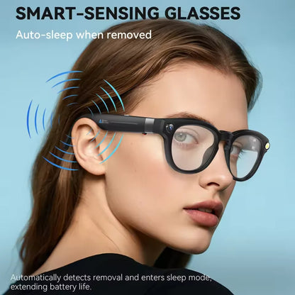 2026 New 4K HD AI Smart Glasses Men 800W Pixel Camera Bluetooth Call 4GB WIFI Transmission Voice Assistant Smart Glasses Women