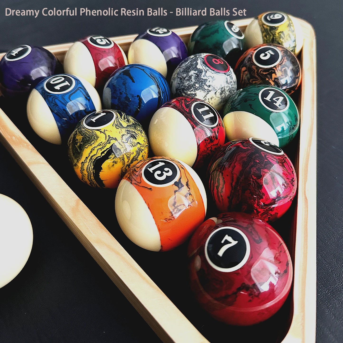 High-Quality Resin Dream Billiard Ball Set