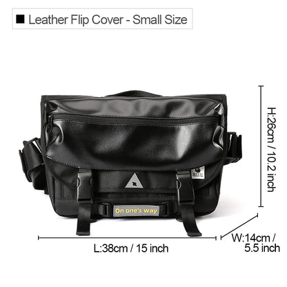 Men's Waterproof Crossbody Messenger Bag Anti-Theft