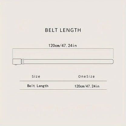 Stylish Men's PU Leather Belt - Fashion Belts for Daily Life, Leisure, Party, Festival, Work, and Business Automatic Buckle