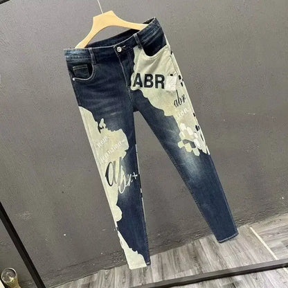 Jeans Herren Koreanisch Neu 2025 Slim Casual Bleistifthose Frühling Herbst Mode Skinny Lange Designer Kpop Männliche Herrenjeans Hosen