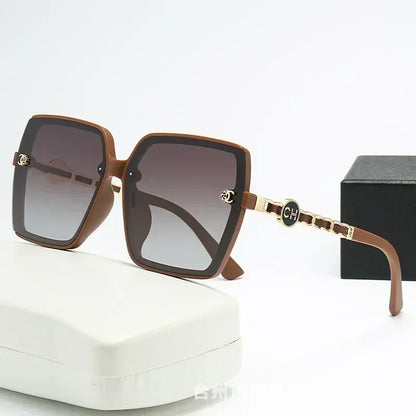 Ins 2025 Luxury Designer Polarized Sunglasses Women New Fashion Big Square Retro Sun Glasses Ladies Eyewears Gafas De Sol UV400