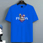 2025 Sommer Herren-T-Shirt Hohe Qualität 100 Baumwolle Hasenmotiv Lockerer Rundhals Herren Kurzarm Freizeit Für Herren T-Shirt Top