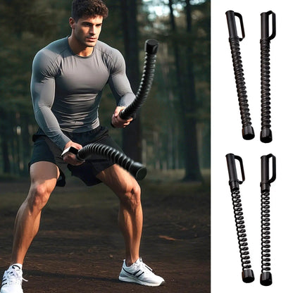 2 Stück Battle Ropes Tragbare Trainingsseile Muskelaufbau-Seile Ersatz-Federstab-Ausrüstung für das Home-Gym