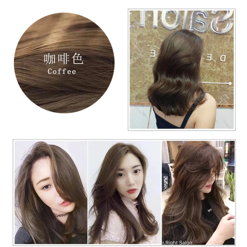 500ml 3 In 1 Hair Color Shampoo Black Hair Dye Covering White Hair Shampoo Black Plant Hair Dye Fast Hair Dye Cream Styling DIY