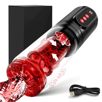 Automatic Telescopic Male Masturbator Blowjob Cup