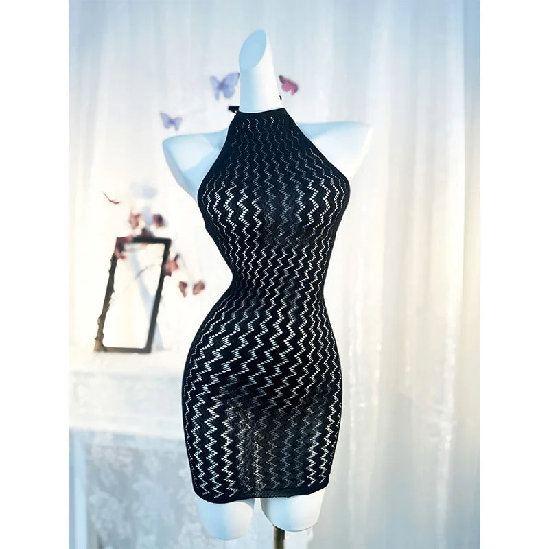 Damen Sexy Fishnet Cover-Up Ohne Bikini Hohles Bodycon-Kleid Durchsichtig Strandmode Sommer Damen Bademode DS490